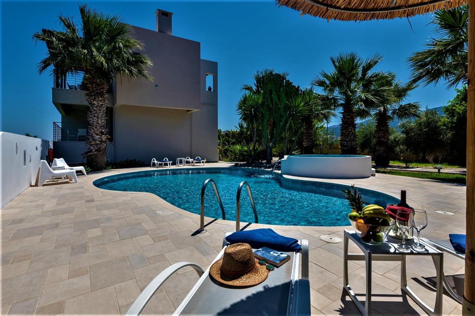 Xenos Villa 2 With A Private Pool,Near The Sea Тигаки Экстерьер фото